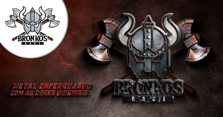 Metal enferrujado com as cores originais